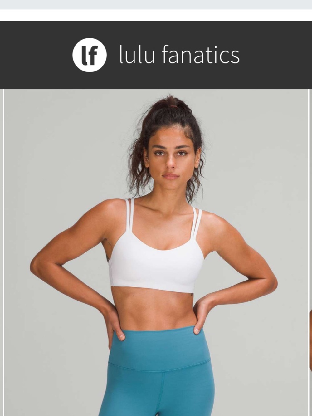 Lululemon Like a Cloud Bra Light Support sz 14 B/C Cup White Staple Piece Soft!